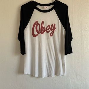 Obey Women’s Baseball Tee